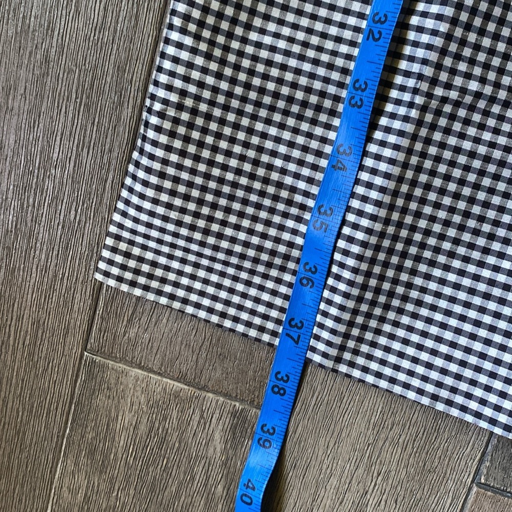 Kate Hill Gingham Pants, 100% Silk, Size 12 - Picture 8 of 8